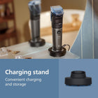 Philips Beard Trimmer 7000 Series - Self-sharpening Metal Blades, 40 Lock-in Settings, BeardSense Technology, Hair Collector, 100% Waterproof, Charging Stand, Travel Pouch, Model BT7665/15