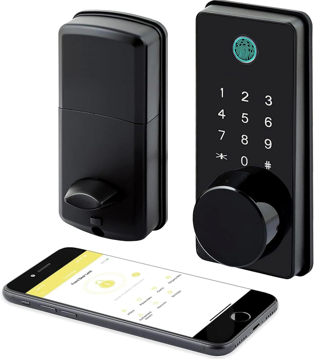 Smart Door Lock • Keyless Entry Door Lock • Multiple Entry Methods – APP • Fingerprint Touch ID • Keypad Code • FOB • Traditional Key • Smart Home Devices • Deadbolt Smart Lock