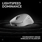 Logitech G PRO X Superlight 2 DEX Wireless Gaming Mouse, 60g pro-Grade Right-Handed Mouse with 5 programmable Buttons, USB-C Charging, 44k DPI Sensor, up to 8 kHz Polling for PC/Mac - White