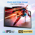 ROADOM Touch Screen Monitor with Case, 7’’ Raspberry Pi Screen, IPS FHD 1024×600,Responsive and Smooth Touch,Dual Built-in Speakers,HDMI Input,Compatible with Raspberry Pi/PC/Camera/Gaming/TV