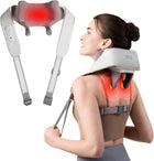 SKG Neck Massager for Pain Relief Deep Tissue FSA HSA Eligible Shiatsu Neck and Shoulder Massger with Heat H5 Mini Gifts for Men and Women Birthday