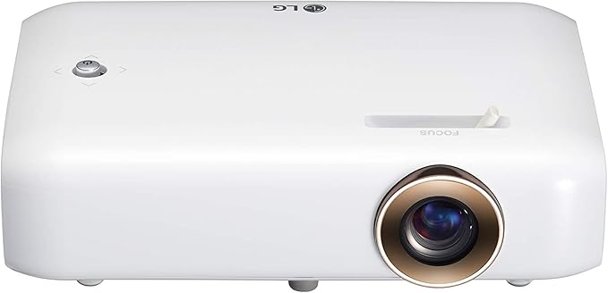 LG CineBeam PH510P HD (1280 x 720) LED Portable Mini Projector with Bluetooth Sound Out and Screen Share Digital TV Tuner, Built-in Battery, 550 ANSI Lumen, White