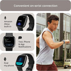 Google Fitbit Versa 4 - Fitness Smartwatch - Black / Graphite | Fitness Smartwatch with Daily Readiness, GPS, 24/7 Heart Rate, 40+ Exercise Modes, Sleep Tracking and More, One Size
