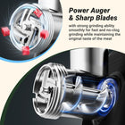 AAOBOSI Meat Grinder, 4-in-1 Meat Grinder Electric [2800W Max] with 3 Slice, Shred Blades,2 Blades,4 Plates,Sausage Stuffer,Kubbe Kit, for Home Kitchen Use, Stainless Steel