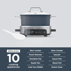 Ninja Foodi Everyday PossibleCooker Pro 6.5‑Qt Slow Cooker, Multi‑Cooker with Rice, Pasta, Oats & Sear/Sauté, Replaces 10 Appliances, MC1101C (Canadian Version)