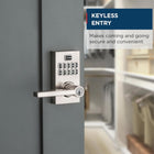 Weiser Smartcode 10 Satin Nickel Keyless Entry Door Lock with Handle/Deadbolt Lock, Keypad Door Lock with Auto Lock, Up to 30 User Codes, Electronic Door Handles/Door Locks for Entry Door & Garage