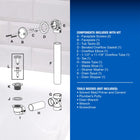 Dearborn 1-1/2-in Brushed nickel Touch-Toe White/Brushed nickel Toe-touch Drain with PVC Pipe Included
