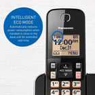 Panasonic DECT 6.0 Expandable Cordless Phone with Call Block - 4 Cordless Handsets - KX-TGC384CB (Black)