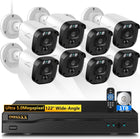 (Full HD 5MP Definition) Outdoor Wired Security Camera System Surveillance Cameras CCTV Camera for Home Security System DVR Systems