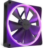 NZXT F140 RGB Fans - RF-R14DF-B1 - Advanced RGB Lighting Customization - Whisper Quiet Cooling - Twin (RGB Fan & Controller Included) - 140mm Fan - Black