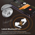 Monster N-Lite 203 AirLinks Wireless Earbuds, Bluetooth 5.3 Headphones HiFi Stereo, Wireless Earphones with HD Clear Call, 30H Playback, Touch Control, Type-C Charging, IPX6 Waterproof in-Ear Earbuds