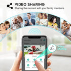 XTU 2K FHD Smart Video Doorbell with Wireless Chime, Battery Operated, Voice Changer, Voice Message, PIR Motion Detection, Night Vision, 2-Way Audio, Support SD Card & Cloud Storage