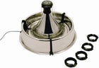 PetSafe Drinkwell Stainless 360 Multi-Pet Fountain - 3.8 Litre Capacity Water Dispenser for Cats and Dogs - Customizable Flowing Stream of Fresh Water - Filter Included - Encourages Pets to Drink More
