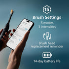 Philips Sonicare DiamondClean Prestige 9900, Rechargeable Electric Toothbrush with SenseIQ, Midnight, HX9990/12
