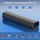 MZEIBO 50W Mini TV Sound Bar, Bluetooth Sound Bar with ARC/Optical/AUX, Compact Surround Sound System, ARC/Optical/AUX Connections, for TV/PC/Projectors