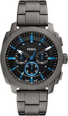 Fossil Men\'s Machine Chronograph Stainless Steel Watch, Silver/Black