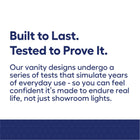 Style Selections Cauley 36-in True White Single Sink Bathroom Vanity with White Cultured Marble Top (Fully Assembled)