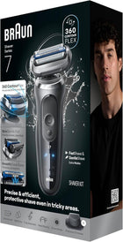 Braun Electric Razor for Men Series 7, Beard Shaver, Electric Shaver, 360ContourFlex, Precision Trimmer, Travel Case, S7 7120s