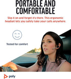 Poly Voyager Legend Wireless Headset (Plantronics) - Single-Ear Bluetooth W/Noise-Canceling Mic - Voice Controls - Mute & Volume Buttons - Ergonomic Design -Connect to Mobile/Tablet Via Bluetooth -FFP