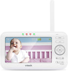 VTech VM5262 5 Color LCD Digital Video Baby Monitor, 360 Degree Pan & Tilt Camera, Automatic Night Vision, Temperature Sensor