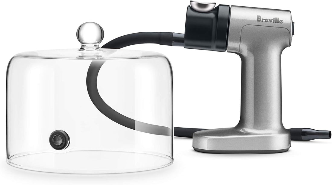 Breville Smoking Gun with Glass Cloche Bundle , Silver