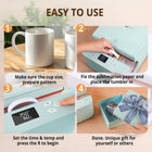 HTVRONT Auto Tumbler Heat Press Machine - Sublimation Tumblers, Glasses | Mug Press for Diameter 2.9-3.2\ Cup| Even Heat & Vivid Sublimation| Ideal for Beginner, Crafter, Hobbyist, Small Business