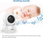 VTech VM924-2 Pan & Tilt Video Baby Monitor with 2 Cameras, 5\ LCD Screen, Up to 17 Hrs Video Battery Life(2600 mAh), 1.33x Zoom, Night Vision, Best-in-Class 1000ft Range, Soothing Sounds, 2-Way Talk
