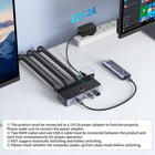 UGREEN 4K@60Hz HDMI KVM Switch 2 Monitors 2 Computers, with 4 USB 3.0 Ports for 2 Computers Sharing 2 Monitors Keyboard Mouse Printer with 4 HDMI Cables, 2 USB Cables, Power Adapter and Controller