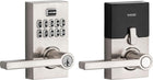 Weiser Smartcode 10 Satin Nickel Keyless Entry Door Lock with Handle/Deadbolt Lock, Keypad Door Lock with Auto Lock, Up to 30 User Codes, Electronic Door Handles/Door Locks for Entry Door & Garage