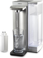 Brita Hub Instant Powerful Countertop Water Filter System, 12 Cup Water Reservoir, Includes 6 Month Carbon Block Filter, White, ‎87340C
