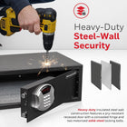 Honeywell 5105DS Low Profile Steel Security Safe 1.10 Cubic Feet