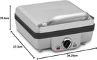 Cuisinart Belgian Waffle Maker with Pancake Plate, Non-Stick Removable Plates, Silver (WAF-350C)