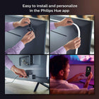 Philips Hue 75\ Smart TV Light Strip - White and Colour Ambiance LED Colour-Changing TV BackLight - Sync with TV, Music, and Gaming - Requires Bridge and Sync Box - Control with App or Voice Assistant