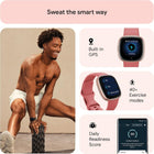 Google Fitbit Versa 4 - Fitness Smartwatch - Pink Sand / Copper Rose | Fitness Smartwatch with Daily Readiness, GPS, 24/7 Heart Rate, 40+ Exercise Modes, Sleep Tracking and More, One Size