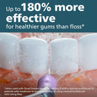 Philips Sonicare Power Flosser 7000 + ExpertClean System, Oral Irrigator, White HX3921/40 | 270% More Effective for Healthier Gums*, Quad-Stream Technology, 4 Flossing Modes, App Connected, HX3921/40