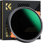 K&F CONCEPT 82mm Variable ND CPL Filter, ND4-ND64 & Polarizing CPL Circular Polarizing Fader Neutral Density Filter 2 in 1 for Camera Lens No X Spot Multi-Coating (Nano-X Series)