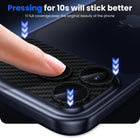 WSKEN for iPhone 17 Pro Camera Lens Protector, [Military Grade Shatterproof] [Strong Adhesion] Metal Aluminum Alloy Tempered Glass Camera Screen Protector for i, Crabon Fiber Texture