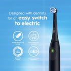 Oral-B iO2 Electric Toothbrush Twin Pack, for an Easy Switch to Electric, Black & White, Rechargeable Electric Toothbrushes, (2) iO Series 2 Power Toothbrushes and (2) Ultimate Clean Brush Heads