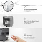 CUCKOO Rice Cooker 3 Cup Uncooked / 6 Cup Cooked, Modern Fuzzy Logic Rice Cooker Small with Delay Timer & Keep Warm Setting, Versatile Food Steamer for Cooking, Non-Stick Inner Pot, Gray (CR-0375FG)