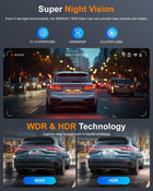 Dash Cam Front and Rear 4K+2K, Dash Camera for Cars, Car Camera, Dual Dashcams for Cars with Night Vision, Built-in WiFi 64GB Card, 24 Hours Parking Monitor, Loop Recording