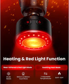 BOB AND BRAD Q2 Ultra Mini Massage Gun with Infrared Heat, Pocket-Sized Deep Tissue Percussion Massager Gun, Portable & Quiet Muscle massagun Gun for Relax Muscle, Ideal Gift for Athletes, Men, Women