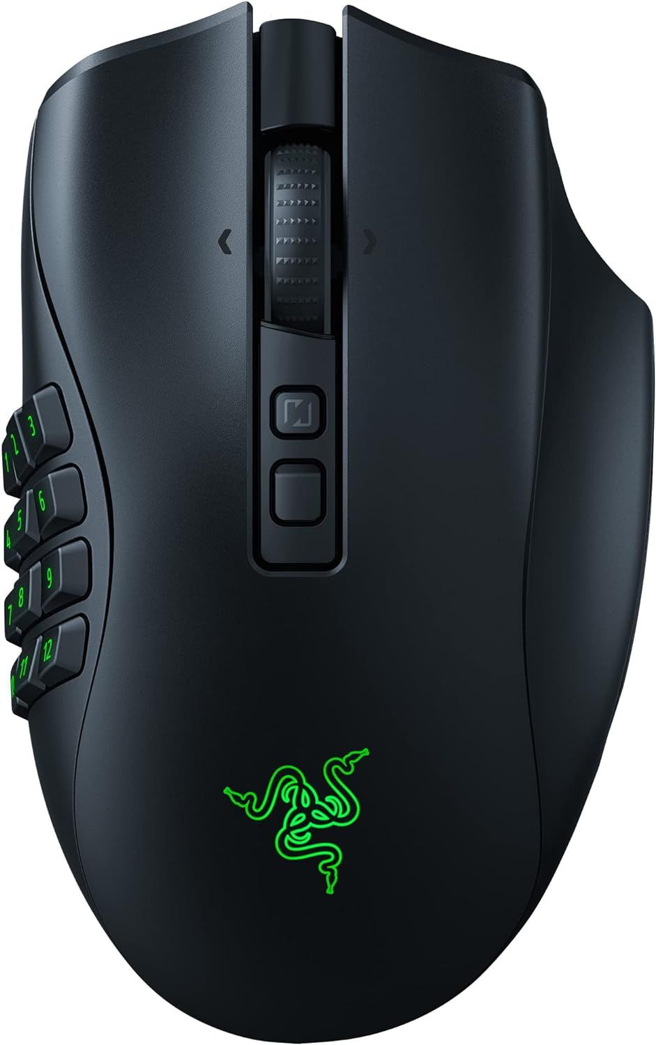 Razer Naga V2 Pro Wireless MMO Gaming Mouse: 19+1 Programmable Buttons w/Swappable Side Plates - HyperScroll Pro Wheel - Focus 30K Optical Sensor - Optical Mouse Switches Gen-3-300 Hr Battery