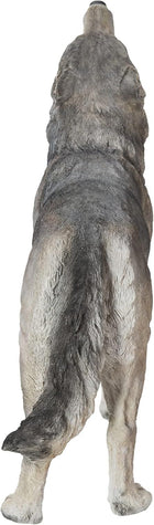 Hi-Line Gift Ltd. Standing Howling Grey Wolf Statue