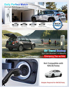 EVDANCE Level 1 EV Charger - J1772 Electric Car Charger with 25FT Cable, 16A 240V/12A 110V Portable EV Charger for Home, NEMA 6-20 & NEMA 5-15 Plug-in Hybrid Car Charger, IP66 Waterproof