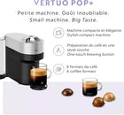 Nespresso Vertuo Pop + Deluxe Single Serve Coffee and Espresso Machine by De\'Longhi, Silver