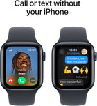 Apple Watch SE (2nd Gen) [GPS + Cellular 40mm] Smartwatch with Midnight Aluminum Case with Midnight Sport Band S/M. Fitness and Sleep Trackers, Crash Detection, Heart Rate Monitor, Retina Display