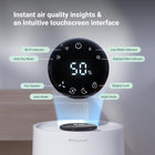 BLUEAIR Premium Smart Humidifier for Large Rooms, Bedrooms, Better Sleep with Evaporative Invisible Mist Tech, Auto Humidify, Easy Top Fill, Smart Control with App, Touchscreen, 3.5L Tank for 48 hours