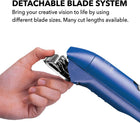 Andis Professional UltraEdge Super 2-Speed Detachable Blade Dog/Pet Clipper, Rotary Motor with Shatter-Proof Housing, Runs Calm & Silent, 14-Inch Cord, for All Dog Coats & Breeds, 120 Volts, Blue