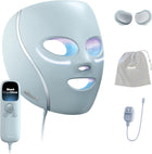 Shark CryoGlow LED Face Mask with Under-Eye Cooling, Anti-Ageing & Blemish Repair, Red & Blue LED, Infrared Light Therapy, USB-C, Remote Control, Storage Bag, FW312C (Canadian Version)