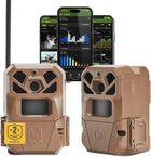 Moultrie Edge 2 Cellular Canada Trail Camera Two Pack - Auto Connect Nationwide 4G LTE - On Demand 36MP Photo - 1080P Video with HD Audio - 100 Ft Detection Range - Low Glow Flash | Scout from Anywhere, HD photos via Mobile app, 1080p video, multi-carrier